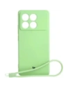 Caz de silicon Bizon Sq Xiaomi Poco X6 Pro verde deschis
