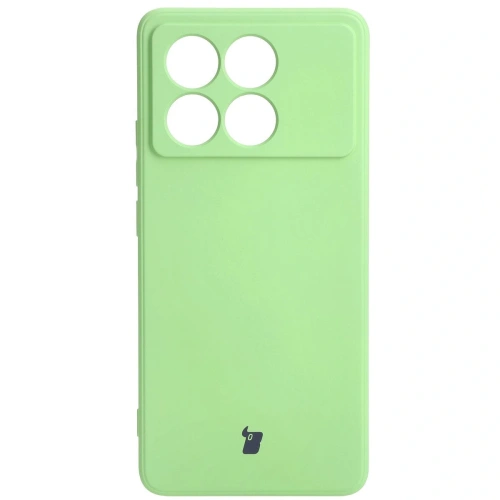 Etui Bizon Case Silicone Sq do Xiaomi Poco X6 Pro jasnozielone