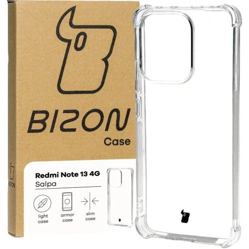 Elastyczne etui Bizon Case Salpa do Xiaomi Redmi Note 13 4G przezroczyste
