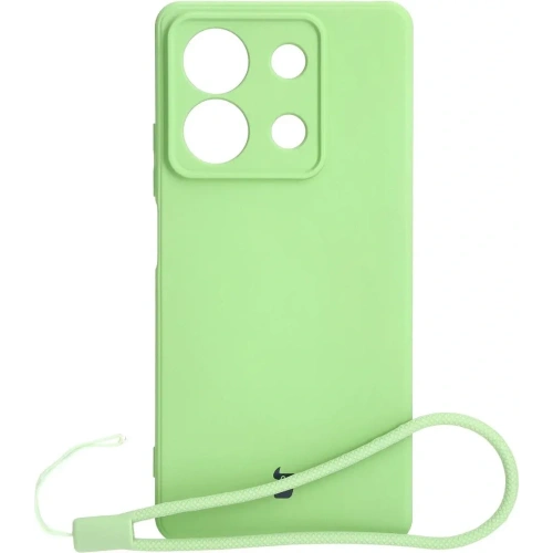 Etui Bizon Case Silicone Sq do Xiaomi Redmi Note 13 5G jasnozielone