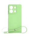Etui Bizon Case Silicone Sq do Xiaomi Redmi Note 13 5G jasně zelené
