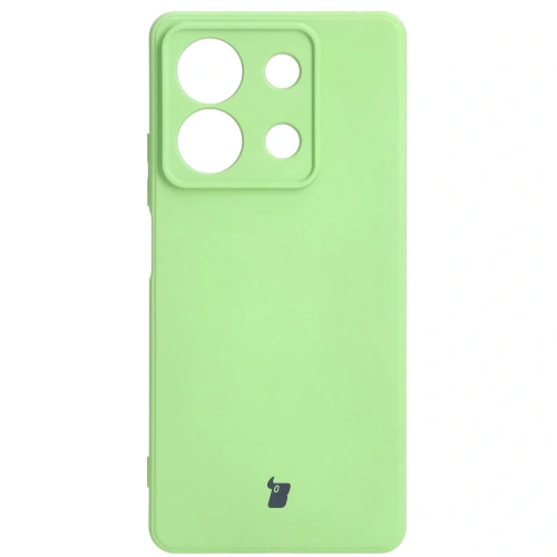 Etui Bizon Case Silicone Sq do Xiaomi Redmi Note 13 5G jasnozielone