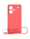 Etui Bizon Case Silicone Sq do Xiaomi Redmi Note 13 Pro+ 5G špinavá růžová