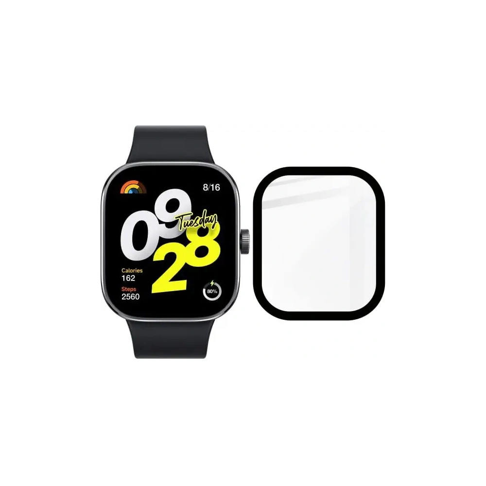 Hurtownia GSM - Szkło hybrydowe Bizon Glass Watch Edge Hybrid do Redmi Watch 4 czarne - BIZ4356 - {ean13} - Hurt