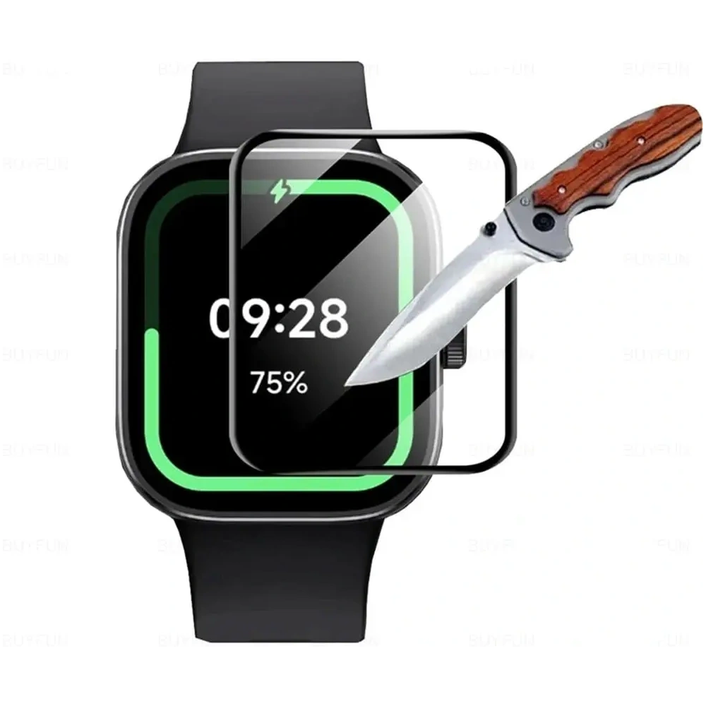 Wholesale Bizon Glass Watch Edge Hybrid Redmi Watch 4 black - BIZ4356 - {ean13} - Hurt