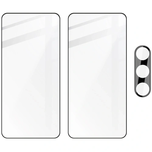 2x Szkło na ekran + szkło na aparat BIZON Edge do Samsung Galaxy S24