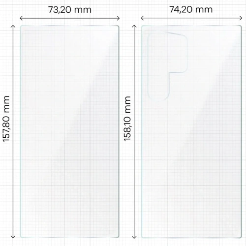 Folia hydrożelowa na tył i przód Bizon Glass Hydrogel Pack do Samsung Galaxy S24 Ultra