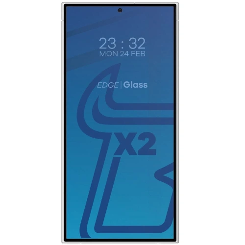 2x Szkło na ekran + szkło na aparat BIZON Edge do Samsung Galaxy S24 Ultra
