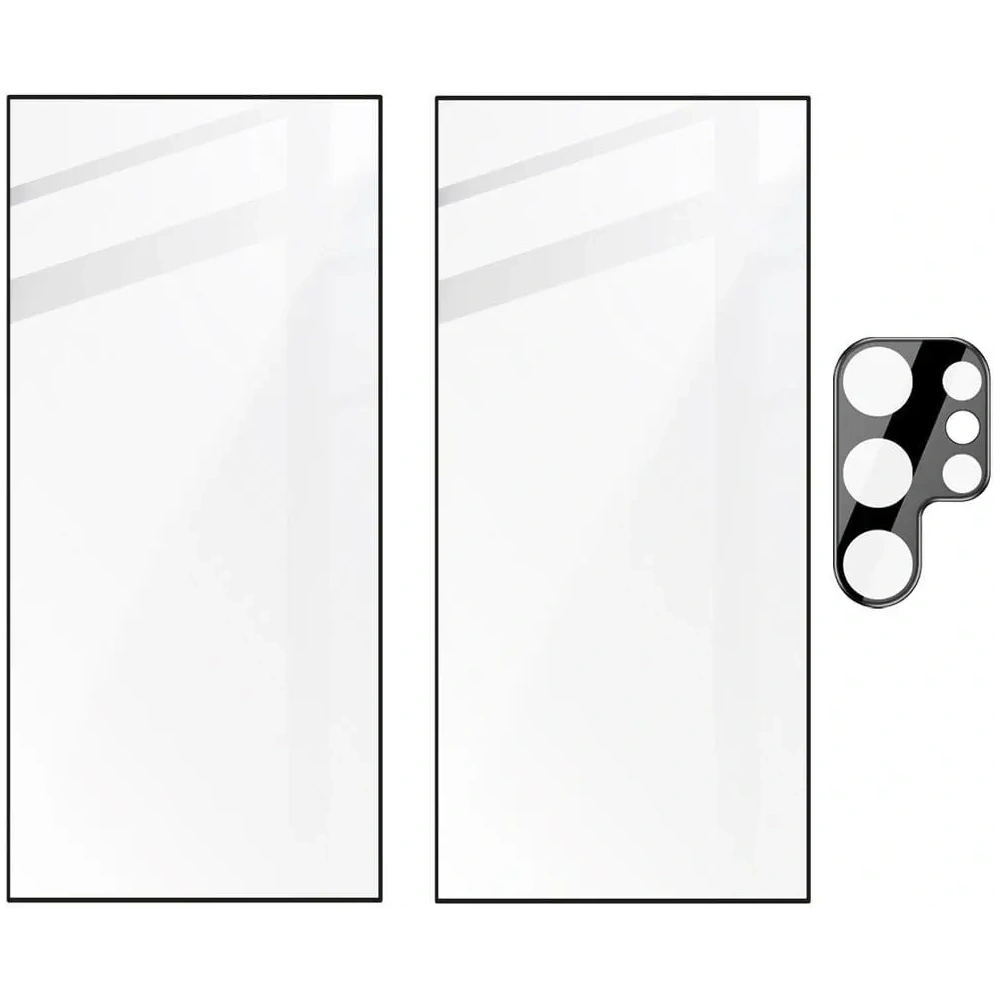 Hurtownia GSM - BIZON Edge 2x sticlă pentru ecran + sticlă pentru cameră Samsung Galaxy S24 Ultra - BIZ4362 - {ean13} - Hurt