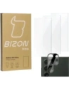 3x Szkło na ekran + szkło na aparat BIZON Clear do Samsung Galaxy S24 Ultra