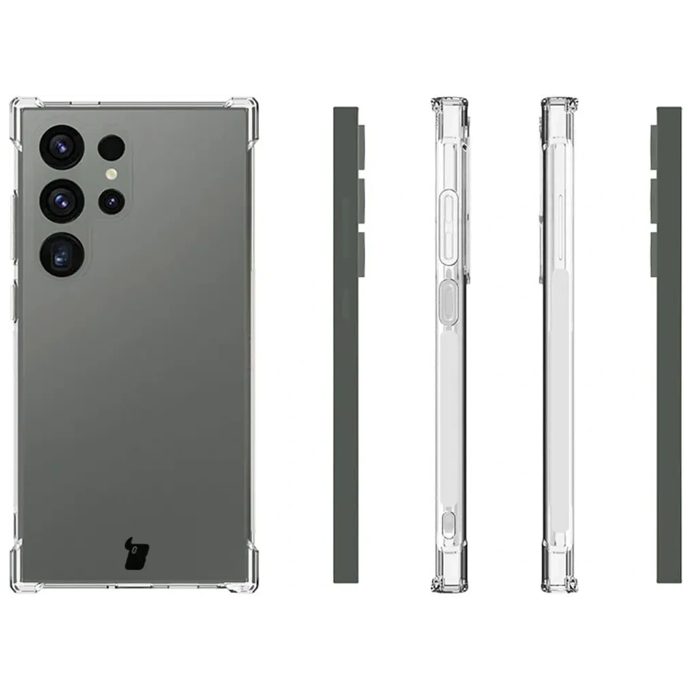 Hurtownia GSM - Etui + 2x szkło na ekran Bizon Case Clear Pack do Samsung Galaxy S24 Ultra przezroczyste - BIZ4371 - {ean13} - Hurt