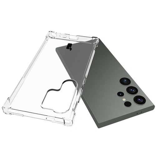 Etui + 2x szkło na ekran Bizon Case Clear Pack do Samsung Galaxy S24 Ultra przezroczyste