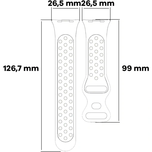 Pasek Bizon Strap Watch Octo do Redmi Watch 4 / Xiaomi Smart Band 9 Pro / 8 Pro czarno-niebieski