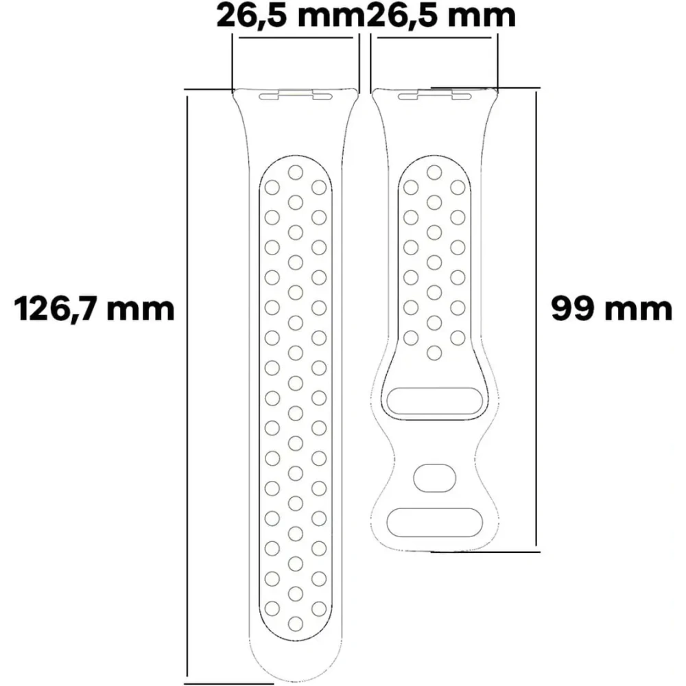 Hurtownia GSM - Bizon Strap Uhr Octo Redmi Uhr 4 / Xiaomi Smart Band 9 Pro / 8 Pro schwarz-blau - BIZ4377 - {ean13} - Hurt