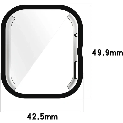 Etui z osłoną ekranu Bizon Case Watch Felipe do Xiaomi Redmi Watch 4 czarne