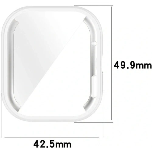 Etui z osłoną ekranu Bizon Case Watch Felipe do Xiaomi Redmi Watch 4 przezroczyste