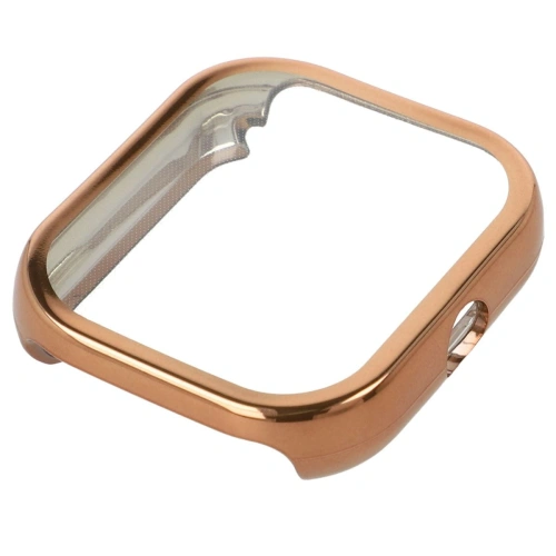 Etui z osłoną ekranu Bizon Case Watch Felipe do Xiaomi Redmi Watch 4 różowozłote