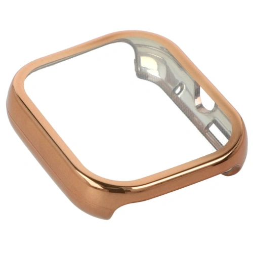 Etui z osłoną ekranu Bizon Case Watch Felipe do Xiaomi Redmi Watch 4 różowozłote