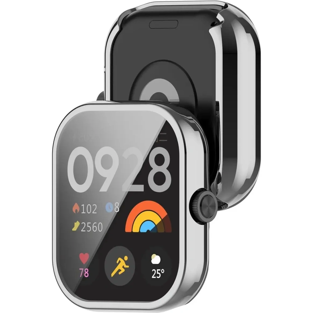 Hurtownia GSM - Etui Bizon Case Watch Felipe do Xiaomi Redmi Watch 4 srebrne - BIZ4384 - {ean13} - Hurt