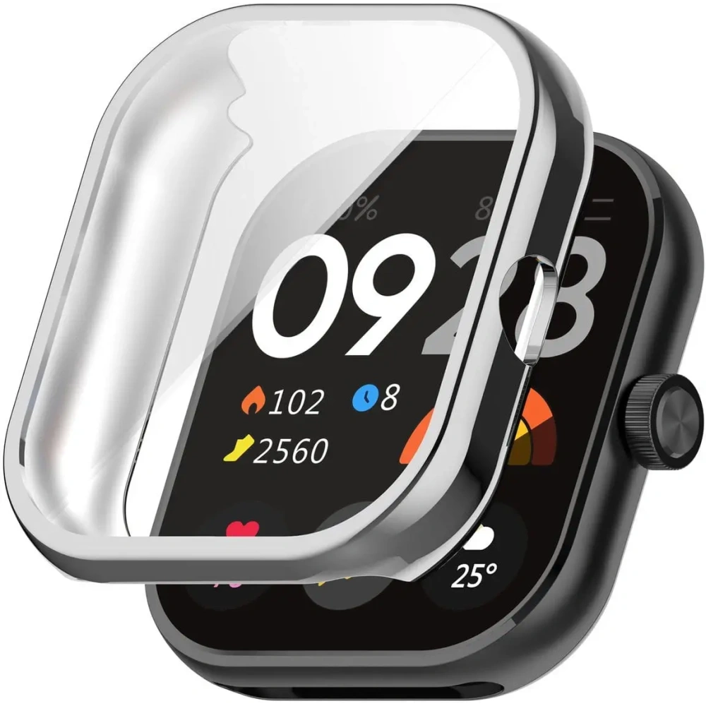 Hurtownia GSM - Etui Bizon Case Watch Felipe do Xiaomi Redmi Watch 4 srebrne - BIZ4384 - {ean13} - Hurt