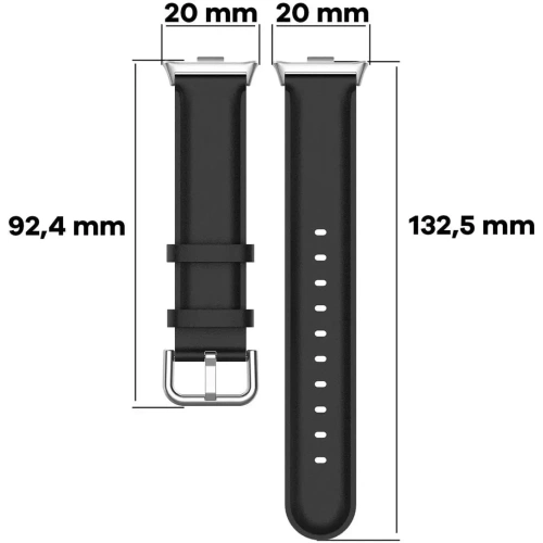 Pasek Bizon Strap Watch Casual do Redmi Watch 4 / Xiaomi Smart Band 9 Pro / 8 Pro czarny