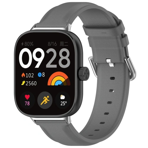 Pasek Bizon Strap Watch Casual do Redmi Watch 4 / Xiaomi Smart Band 9 Pro / 8 Pro szary