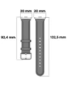 Wholesale Bizon Strap Watch Casual Redmi Watch 4 / Xiaomi Smart Band 9 Pro / 8 Pro grey - BIZ4389 - {ean13} - Hurt