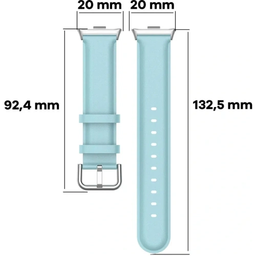 Pasek Bizon Strap Watch Casual do Redmi Watch 4 / Xiaomi Smart Band 9 Pro / 8 Pro błękitny