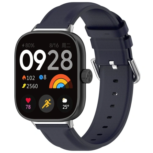 Pasek Bizon Strap Watch Casual do Redmi Watch 4 / Xiaomi Smart Band 9 Pro / 8 Pro granatowy