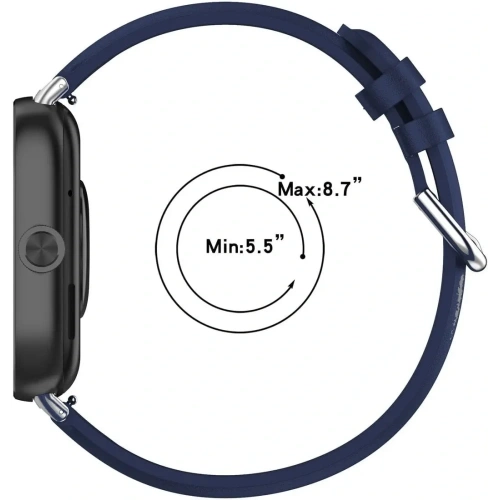 Pasek Bizon Strap Watch Casual do Redmi Watch 4 / Xiaomi Smart Band 9 Pro / 8 Pro granatowy