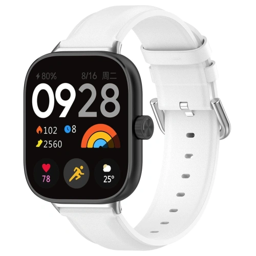 Pasek Bizon Strap Watch Casual do Redmi Watch 4 / Xiaomi Smart Band 9 Pro / 8 Pro biały