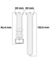Hurtownia GSM - Pasek Bizon Strap Watch Casual do Redmi Watch 4 / Xiaomi Smart Band 9 Pro / 8 Pro bílý - BIZ4393 - {ean13} - Hurt