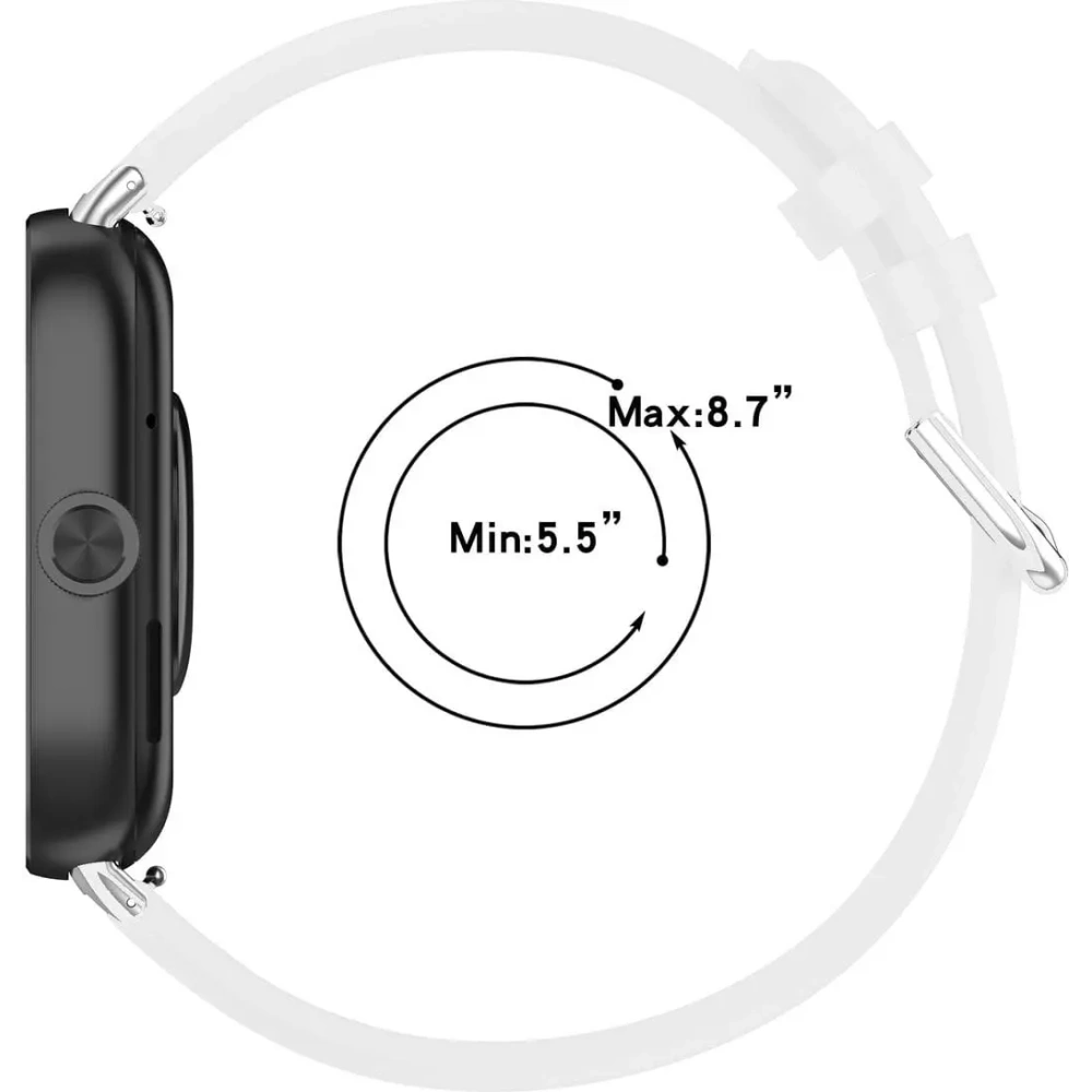 Hurtownia GSM - Pasek Bizon Strap Watch Casual do Redmi Watch 4 / Xiaomi Smart Band 9 Pro / 8 Pro bílý - BIZ4393 - {ean13} - Hurt