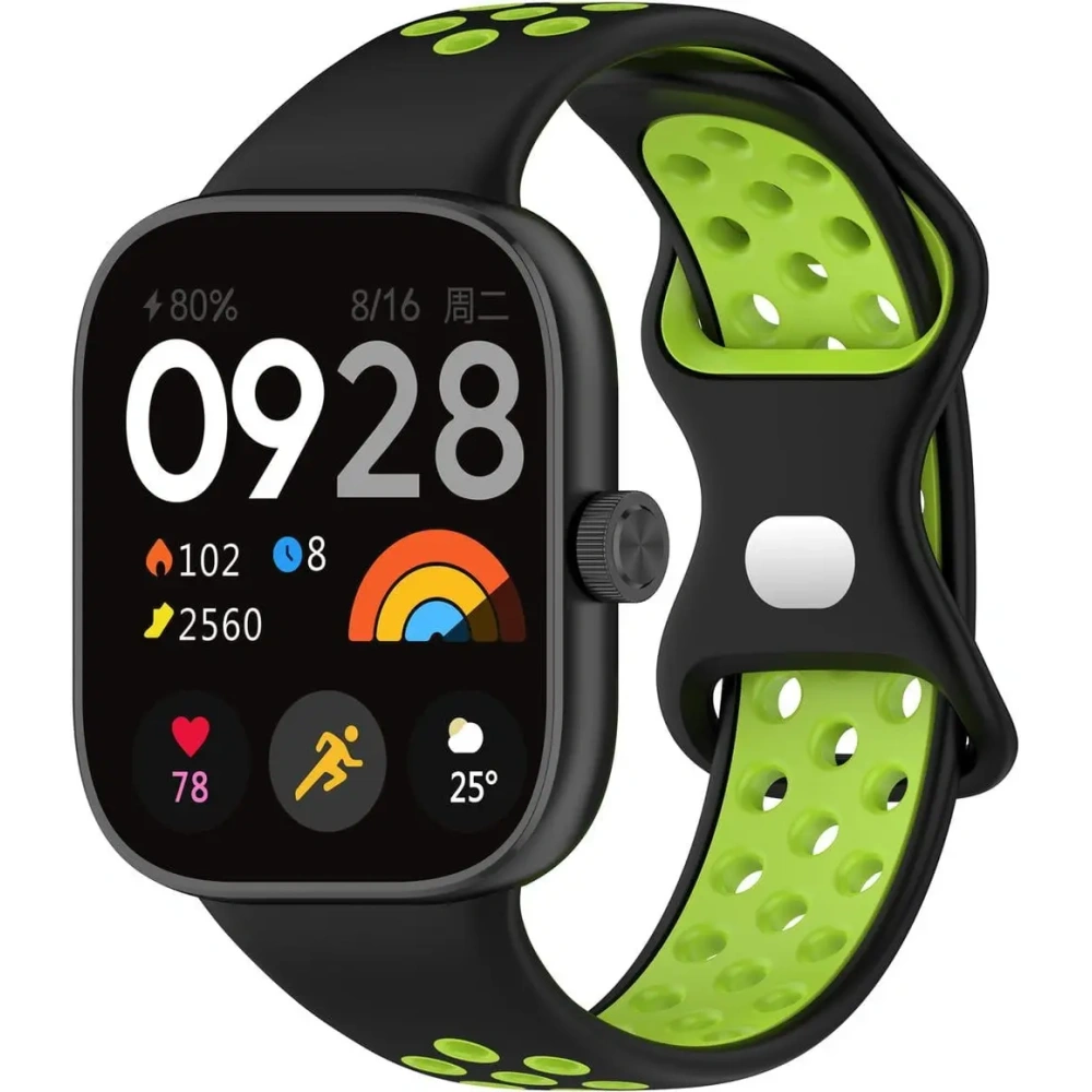 Hurtownia GSM - Bizon Strap Watch Octo Redmi Watch 4 / Xiaomi Smart Band 9 Pro / 8 Pro negru-verde - BIZ4394 - {ean13} - Hurt