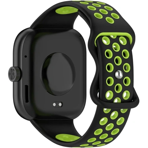 Pasek Bizon Strap Watch Octo do Redmi Watch 4 / Xiaomi Smart Band 9 Pro / 8 Pro czarno-zielony