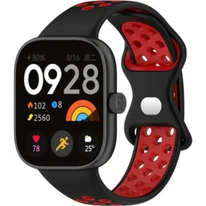 Wholesale Bizon Strap Watch Octo Redmi Watch 4 / Xiaomi Smart Band 9 Pro / 8 Pro black-red - BIZ4396 - {ean13} - Hurt