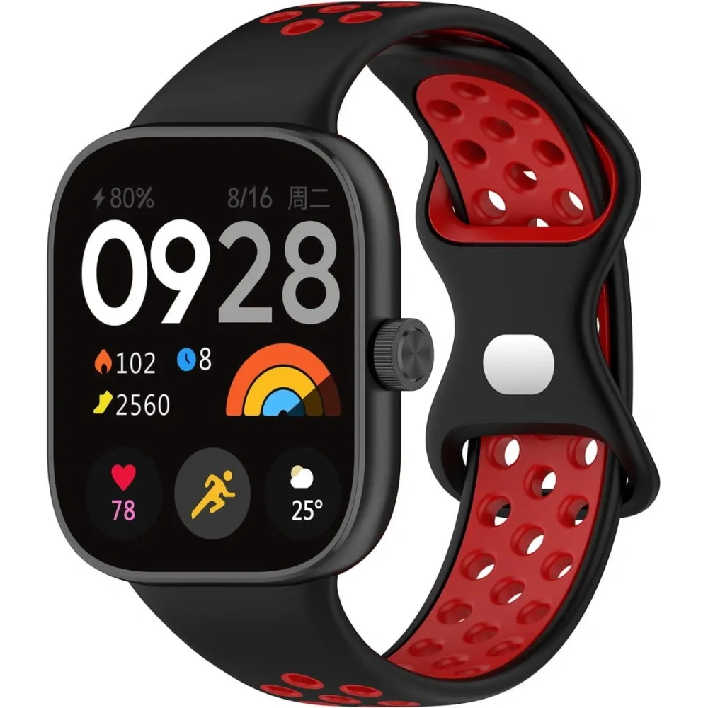 Hurtownia GSM - Pasek Bizon Strap Watch Octo pro Redmi Watch 4 / Xiaomi Smart Band 9 Pro / 8 Pro černá-červená - BIZ4396 - {ean13} - Hurt