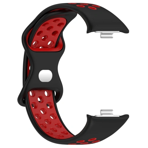Pasek Bizon Strap Watch Octo do Redmi Watch 4 / Xiaomi Smart Band 9 Pro / 8 Pro czarno-czerwony