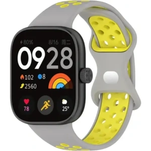 Hurtownia GSM - Bizon Strap Watch Octo Redmi Watch 4 / Xiaomi Smart Band 9 Pro / 8 Pro gri deschis-galben - BIZ4397 - {ean13} - Hurt