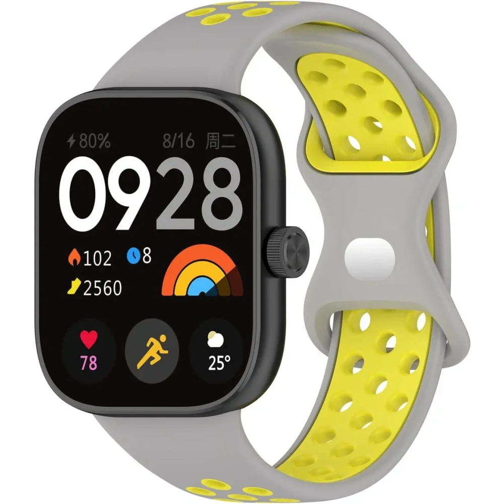 Hurtownia GSM - Pasek Bizon Strap Watch Octo do Redmi Watch 4 / Xiaomi Smart Band 9 Pro / 8 Pro jasnoszaro-žlutý - BIZ4397 - {ean13} - Hurt