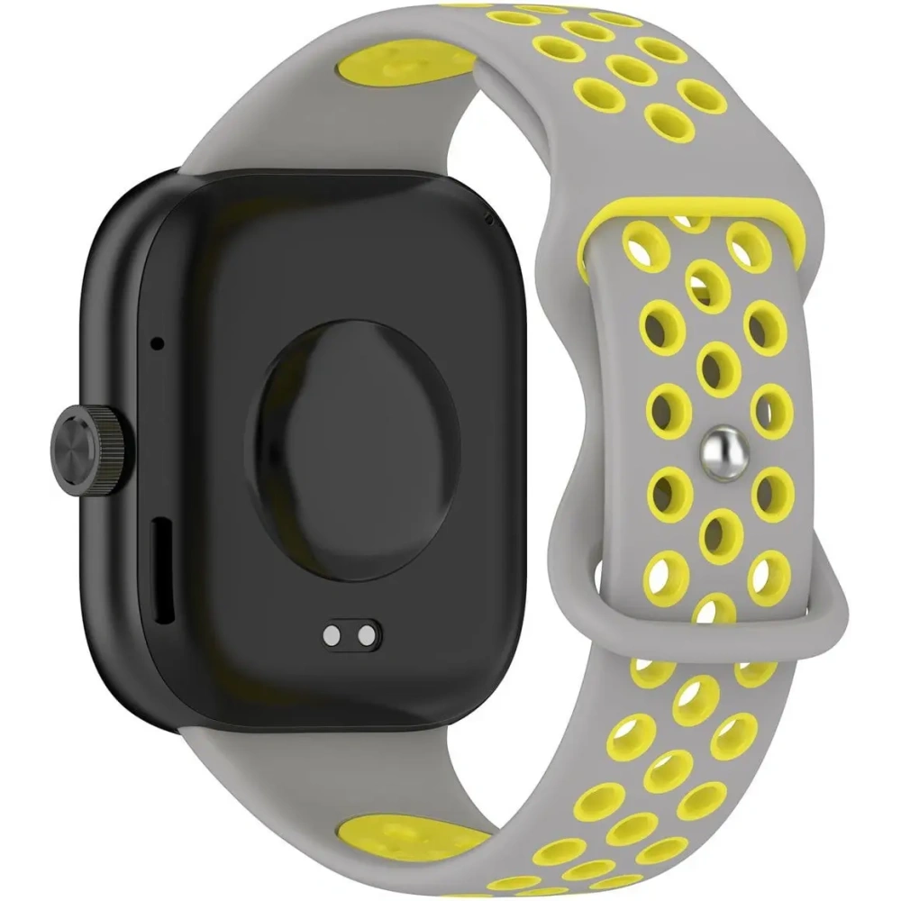 Hurtownia GSM - Bizon Strap Watch Octo Redmi Watch 4 / Xiaomi Smart Band 9 Pro / 8 Pro gri deschis-galben - BIZ4397 - {ean13} - Hurt