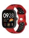 Pasek Bizon Strap Watch Octo do Redmi Watch 4 / Xiaomi Smart Band 9 Pro / 8 Pro červeno-černý