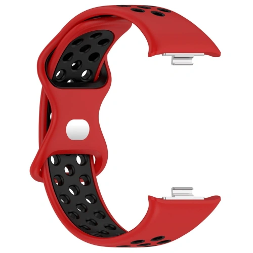 Pasek Bizon Strap Watch Octo do Redmi Watch 4 / Xiaomi Smart Band 9 Pro / 8 Pro czerwono-czarny