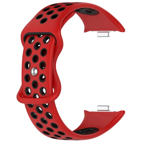 Pasek Bizon Strap Watch Octo do Redmi Watch 4 / Xiaomi Smart Band 9 Pro / 8 Pro czerwono-czarny