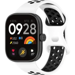 Wholesale Bizon Strap Watch Octo Redmi Watch 4 / Xiaomi Smart Band 9 Pro / 8 Pro white-black - BIZ4400 - {ean13} - Hurt
