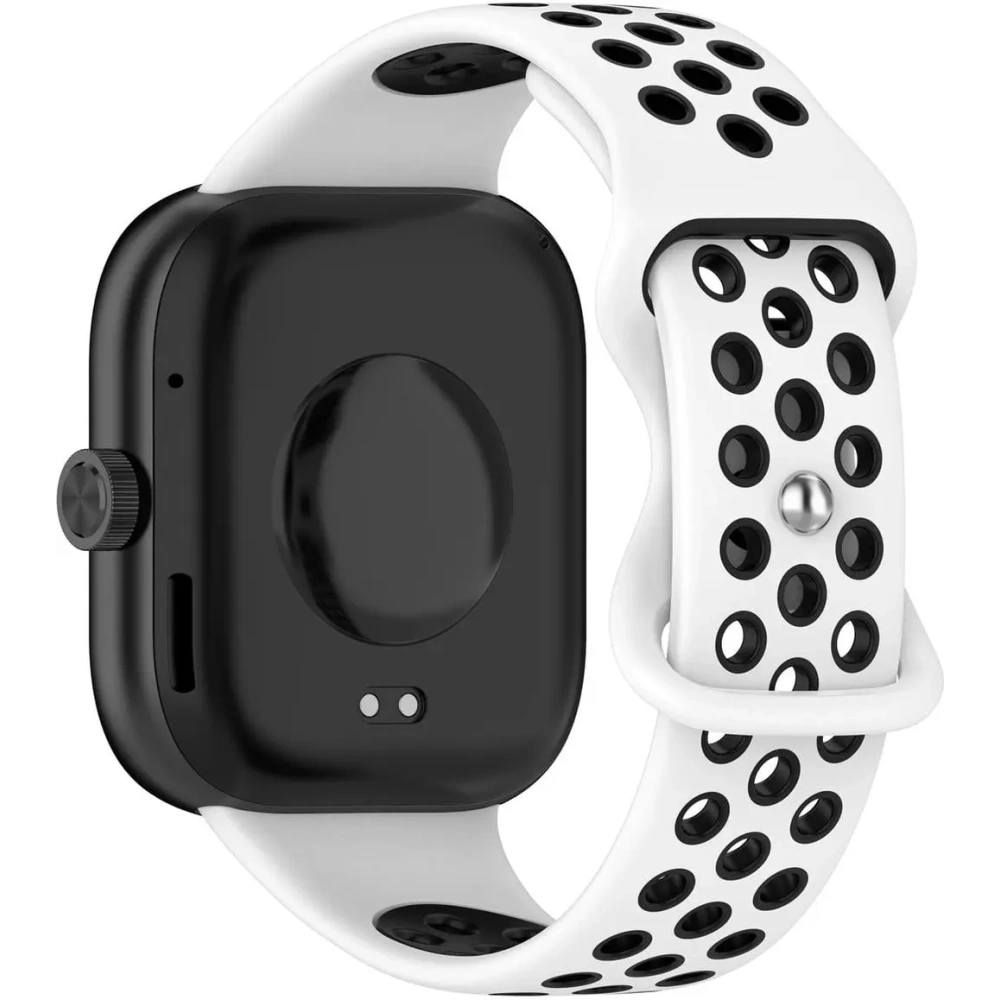 Hurtownia GSM - Pasek Bizon Strap Watch Octo pro Redmi Watch 4 / Xiaomi Smart Band 9 Pro / 8 Pro bílý-černý - BIZ4400 - {ean13} - Hurt
