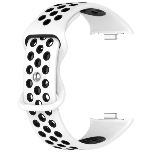 Pasek Bizon Strap Watch Octo do Redmi Watch 4 / Xiaomi Smart Band 9 Pro / 8 Pro biało-czarny