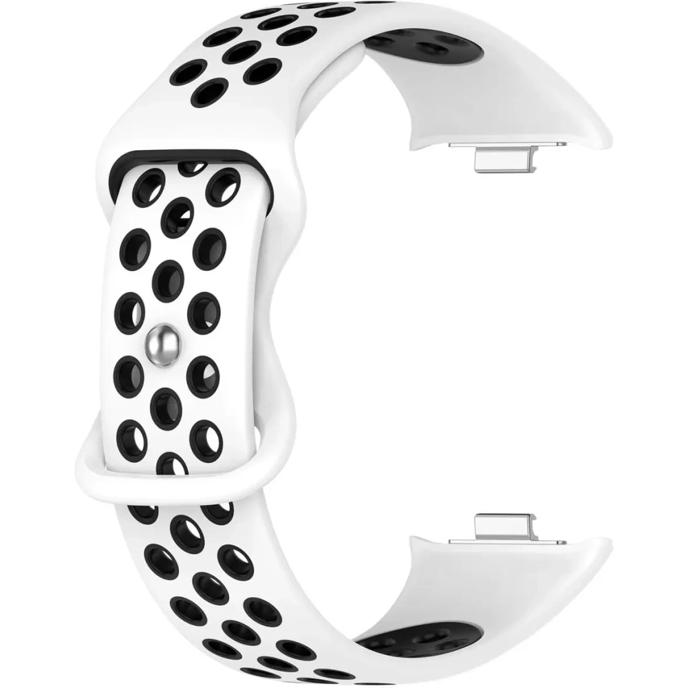 Hurtownia GSM - Pasek Bizon Strap Watch Octo pro Redmi Watch 4 / Xiaomi Smart Band 9 Pro / 8 Pro bílý-černý - BIZ4400 - {ean13} - Hurt