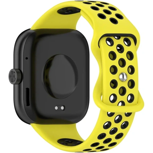 Pasek Bizon Strap Watch Octo do Redmi Watch 4 / Xiaomi Smart Band 9 Pro / 8 Pro żółto-czarny