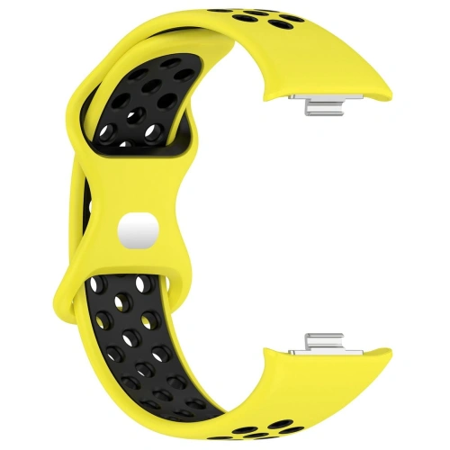 Pasek Bizon Strap Watch Octo do Redmi Watch 4 / Xiaomi Smart Band 9 Pro / 8 Pro żółto-czarny